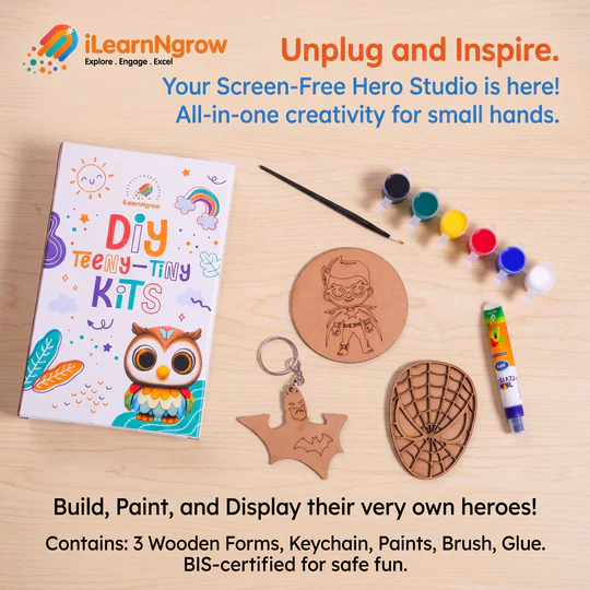 iLearnngrow Teeny Tiny DIY Dino Painting Kit